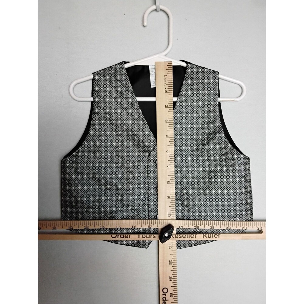 Toddler vest Size 24 months.  Black Gray and White   Suit - Picture 4 of 4